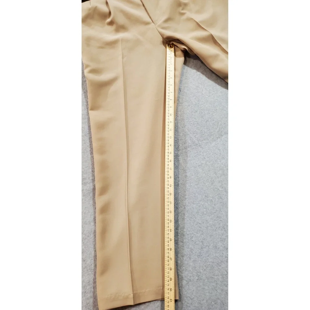 Orvis Men's Tan Pants Size 38 Pleated‎ Front Straight Leg Classic Fit